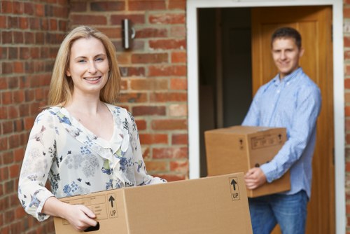 Careful handling of boxed items and furniture during a Hounslow move