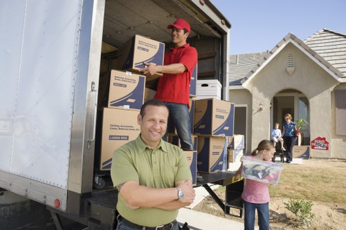 Local removals team handling a move across west London