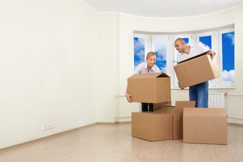 Local movers loading boxes and household items in Hounslow