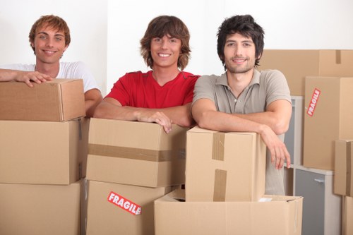 Local furniture collection van prepared for bulky item pick-up in Hounslow
