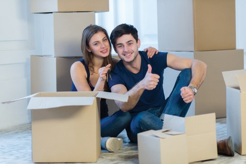 Local moving van helping with household items and loading in Hounslow
