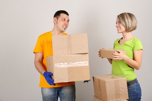 Careful labelling and box organisation during a local move